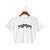 Crop top blanco - Motomami mariposas