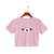 Crop top rosa - Rilakkuma