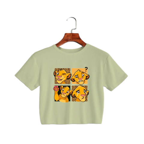 Crop top Verde - El Rey Leon Simba