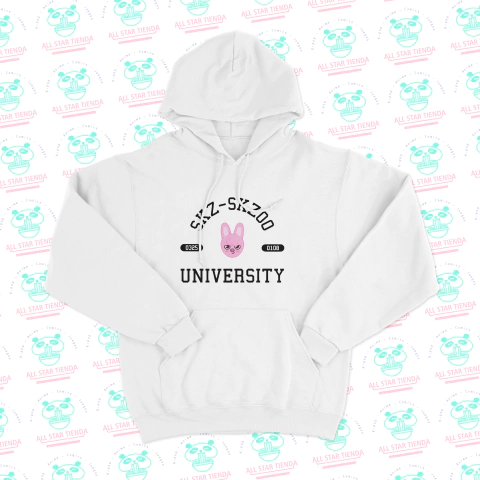 Buzo de frisa blanco - SKZ - SKZOO UNIVERSITY