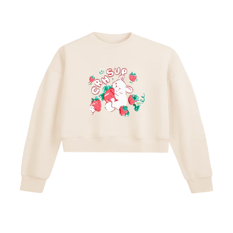 Buzo corto frisado - strawberry rabbit - comprar online