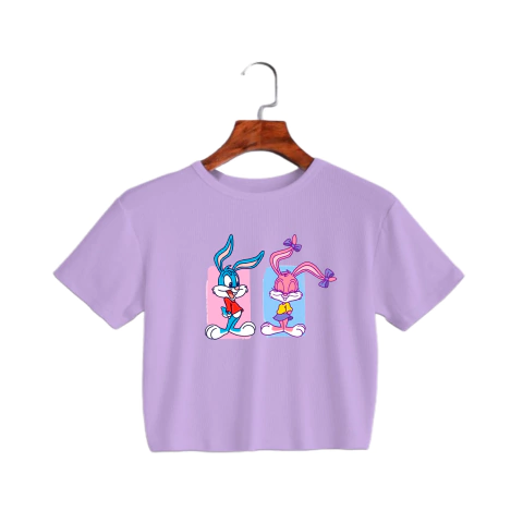 Crop top lila - Tiny Toons 90s