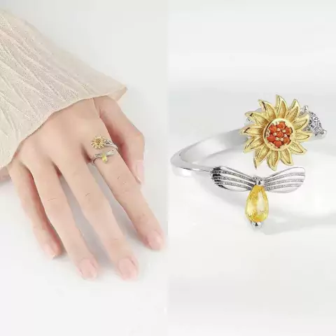 Anillo Giratorio Sunflower
