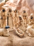 Pesebre David 9 piezas natural con dorado - comprar online