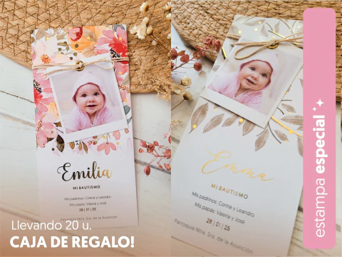 Estampa Especial x10 | "Alegría" - Bautismo Nena - comprar online