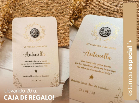 Estampa Especial x10 | "Gratitud" - Comunión Nena - comprar online