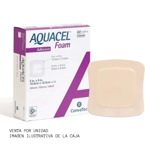 Aquacel Foam 12.5x12,5 cm. Adhesivo - Convatec