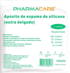 Aposito de Espuma con Borde de Silicona 15x15cm - PHARMACARE