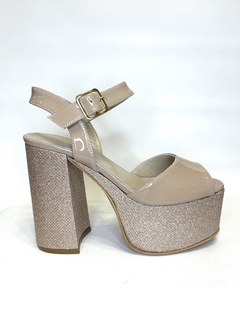 Sandalia de cuero combinada Abel Mingrino (2212/2663) - comprar online