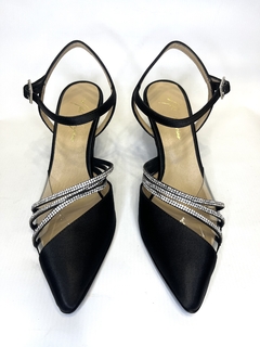 Clasico de cuero con strass Abel Mingrino (2474/2768) - comprar online