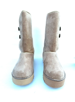 Pantubota de gamuza con botones (860) - Calzados Miguel Angel - Zapatos de cuero