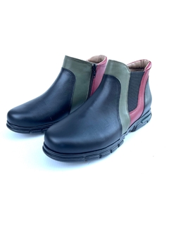 Bota de cuero combinada Madero (8001) - comprar online