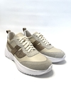 Zapatilla de cuero combinada Barbieri (23-131)