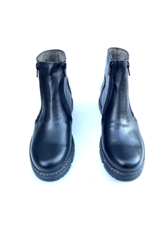 Bota de cuero combinada Gina Ferrari (3617) - Calzados Miguel Angel - Zapatos de cuero