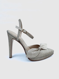 Zapato de cuero con moño Abel Mingrino (1960/2768) - comprar online