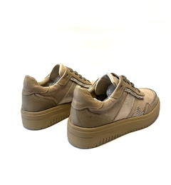 Zapatilla de cuero combinado Keady (5680). - Calzados Miguel Angel - Zapatos de cuero
