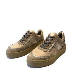 Zapatilla de cuero combinado Keady (5680). - comprar online
