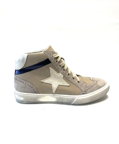 Zapatilla de cuero abotinada Barbieri (22-105). - comprar online