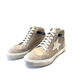 Zapatilla de cuero abotinada Barbieri (22-105).
