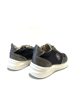 Zapatilla de cuero combinada Keady (440) - Calzados Miguel Angel - Zapatos de cuero