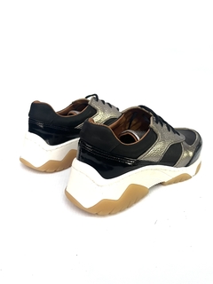 Zapatilla de cuero combinada Perissinotto (603) en internet