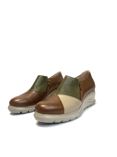 Zapato de cuero combinado Kalel (1157) - comprar online