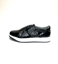 Zapatilla de cuero con glitter Gina Ferrari (1013) - comprar online