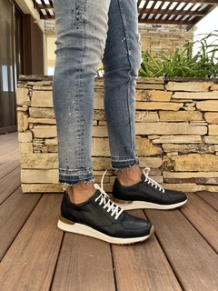 Zapatilla de cuero Talbot (17100) - tienda online