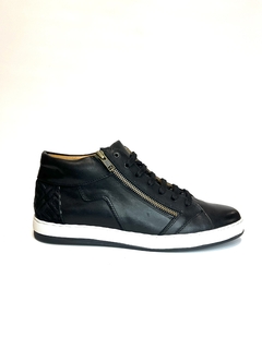 Zapatilla de cuero abotinada Franco Pasotti (ROMAN) - comprar online