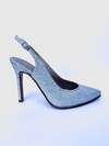 Stiletto de cuero glitter Abel Mingrino (2762)