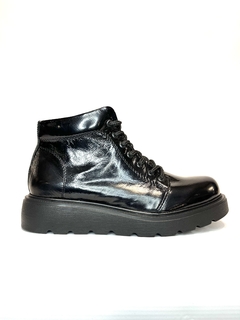 Borcego de cuero charol negro Roble M (3401) - comprar online