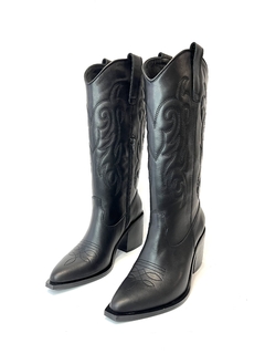 Bota de cuero caña alta Barbieri (23-521)