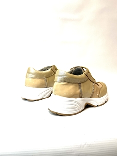 Zapatilla de cuero con strass Gina Ferrari (901) - Calzados Miguel Angel - Zapatos de cuero