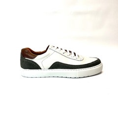 Zapatilla acordonada de cuero Perissinotto H (5006) - comprar online