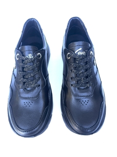 Zapatilla de cuero acordonada Cavatini M (39-1323) en internet