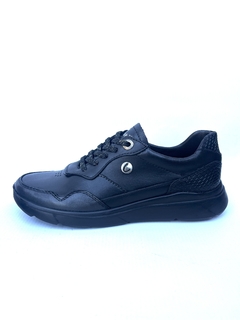 Zapatilla de cuero acordonada Cavatini M (39-1323)