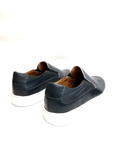 Pancha de cuero y tela TALBOT (28100) - Calzados Miguel Angel - Zapatos de cuero