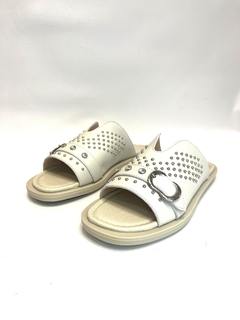 Chinela de cuero Valeria Mazza (v1100) - comprar online