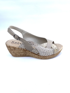 Sandalia de cuero combinada Madero (835) - comprar online