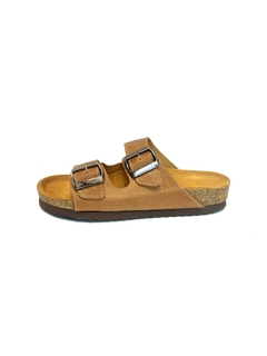 Chinela de cuero Fussbett (6438)