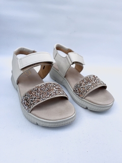 Sandalia de cuero con glitter Gina Ferrari (2111) - comprar online