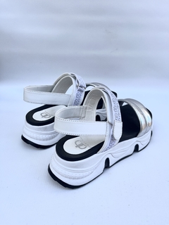 Sandalia de cuero combinada Micadel (Oriana) - Calzados Miguel Angel - Zapatos de cuero