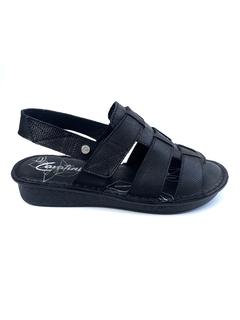 Sandalia de cuero entrelazada Cavatini (58-1144) - comprar online