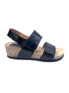 Sandalia de cuero combinada Fussbett (6417)
