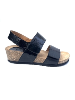 Sandalia de cuero combinada Fussbett (6417)