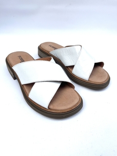 Chinela de cuero charol Fussbett (2204)