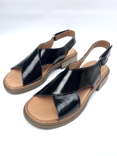 Sandalia de cuero charol Fussbett (2210)