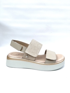 Sandalia de cuero con abrojo Cavatini (48-2306) - comprar online