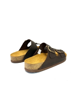 Chinela de cuero Roble H (6458sf) - Calzados Miguel Angel - Zapatos de cuero