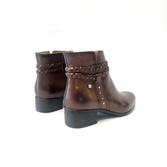 Bota de cuero Cavatini (42-3190) castagno - tienda online